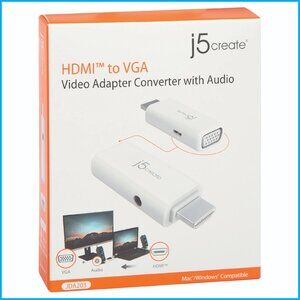 j5create HDMI to VGA Adapter Cable with Audio 1080p JDA203